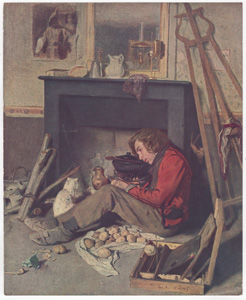 The Artist's Studio by Tassaert 1845